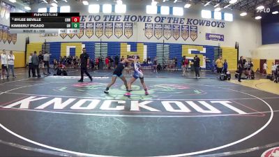 100 lbs Champ. Round 1 - Rylee Beville, Cocoa Beach WC vs Kimberly Picado, Gladiator WC