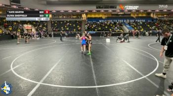 110 lbs Champ. Round 2 - Kate Martin, Mount Vernon vs Olivia Sheffield, Decorah