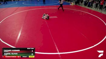 80 lbs Champ. Round 1 - Gabriel Gilman, LCWM vs Zachary Huebner, MAHACA