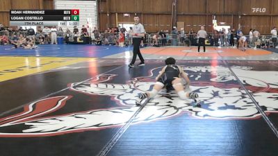 119 lbs 7th Place - Noah Hernandez, Ruthless vs Logan Costello, Metrowest United/belmont Hill