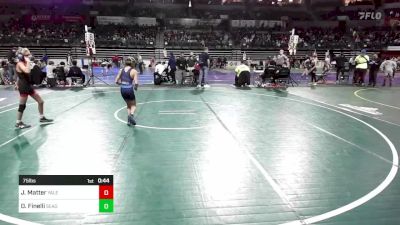 75 lbs Consi Of 16 #2 - John Matter, Yale Street vs Daniel Finelli, Seagull Wrestling Club