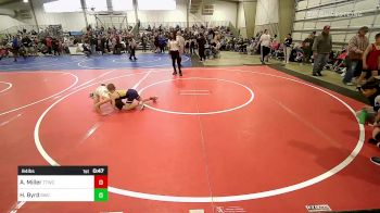 64 lbs Semifinal - AJ Miller, Team Tulsa Wrestling Club vs Hagen Byrd, Salina Wrestling Club