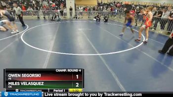 132 lbs Champ. Round 4 - Miles Velasquez, OK vs Owen Segorski, MI