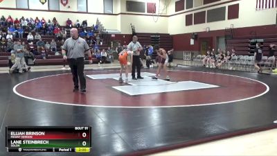 100-101B 1st Place Match - Elijah Brinson, Mount Vernon vs Lane Steinbrech, Solon