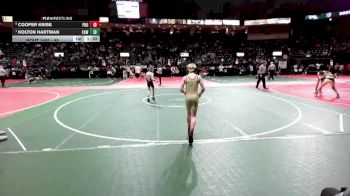 85 lbs Quarterfinal - Kolton Hartman, KAWA vs Cooper Krise, PBG1