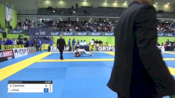 B. THOMPSON vs J. WEISS 2018 European Jiu-Jitsu IBJJF Championship