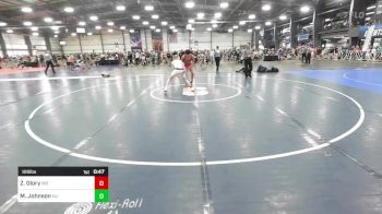 126 lbs Consi Of 64 #2 - Zac Glory, MD vs Mason Johnson, NJ