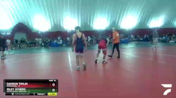 113 lbs Round 4 (6 Team) - Riley Scherg, Weyauwega-Fremont vs Samson Timlin, Reedsburg