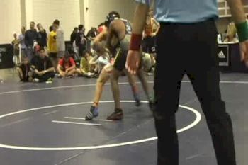 130lbs Caleb Morris White County -GA v. Charlie Mitchell-Oxley Eau Gallie -FL