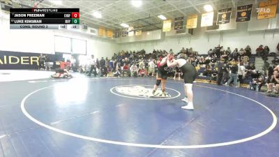 285 lbs Cons. Round 2 - Jason Freeman, Chaffey vs Luke Kingman, Murrieta Valley