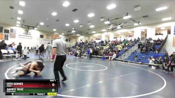 113 lbs 5th Place Match - Vito Gomez, Indio vs Sammy Ruiz, Redlands