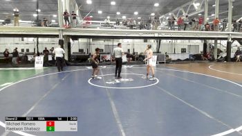 106A lbs Rr Rnd 2 - Michael Romero, Sunkist Kids Monster Garage vs Raekwon Shabazz, Xavier High School