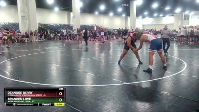 285 lbs Finals (2 Team) - Deandre Berry, Florida Elite Wrestling Academy vs Branden Love, Avon Wrestling Club