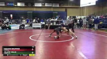 132 lbs Champ. Round 2 - Weston Brummer, Windsor vs Felippe Willis, Canon City