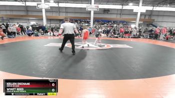 70 lbs Champ. Round 1 - Kellen Dschaak, Declo Jr High vs Wyatt Reed, Challis Black Hearts