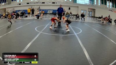 68 lbs Round 5 (6 Team) - Bryson Laster, Team Barracuda vs Colton Self, BHWC Dirt Divers