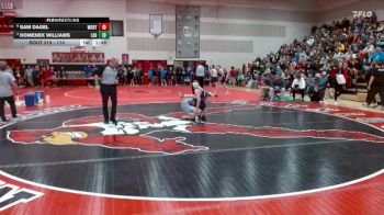 114 lbs Quarterfinal - Domenek Williams, LeSueur-Henderson vs Sam Dagel, Worthington