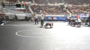 140-D2 Champ. Round 1 - Juliana De Marco, Poston Butte High School vs Aiyana Alexander, Estrella Foothills High School