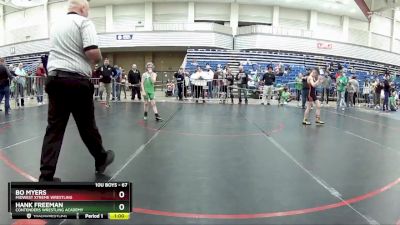 67 lbs Cons. Round 2 - Bo Myers, Midwest Xtreme Wrestling vs Hank Freeman, Contenders Wrestling Academy