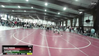 90 lbs Cons. Round 2 - Thatcher Overton, Syracuse Titans vs Isaac Perkins, Sanderson Wrestling Academy