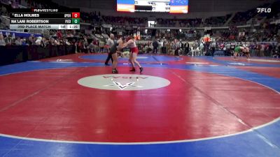 1-5A 165 3rd Place Match - Ella Holmes, A P Brewer High School vs Na`lani Robertson, Piedmont