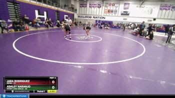 110 lbs Semifinal - Ashley Naranjo, Moses Lake (Girls) vs Jara Rodriguez, Royal