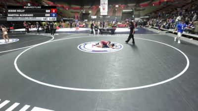 87 lbs Semis - Jessie Kelly, Monster Garage Wrestling vs Martha Alvarado, Southwest Stallions Wrestling Club