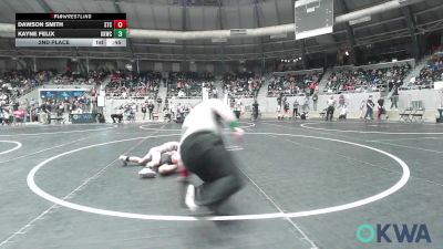 49 lbs 2nd Place - Dawson Smith, Sallisaw Takedown Club vs Kayne Felix, Keystone Kids Wrestling Club