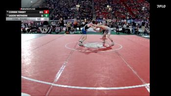 3A 132 lbs Cons. Round 1 - Corbin Tingey, Declo vs Jason Wethern, Valley