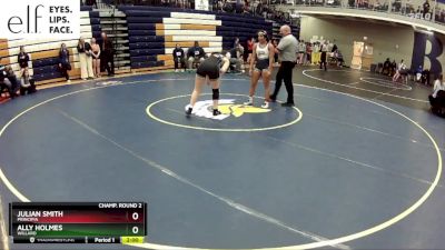 145 lbs. Champ. Round 2 - Julian Smith, Principia vs Ally Holmes, Willard