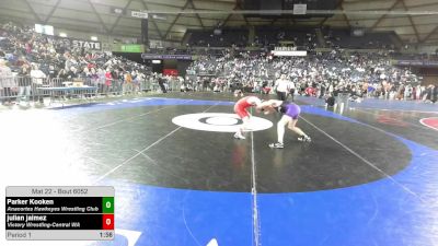 120 lbs Champ. Rd Of 16 - Parker Kooken, Anacortes Hawkeyes Wrestling Club vs Julian Jaimez, Victory Wrestling-Central WA