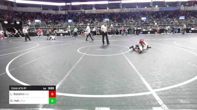 72 lbs Consi Of 8 #1 - Lucas Natalini, East Kansas Eagles vs O.J. Hall, Jflo Trained