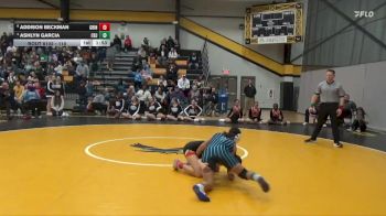 110 lbs Cons. Semi - Ashlyn Garcia, Cedar Rapids Jefferson vs Addison Beckman, Grinnell