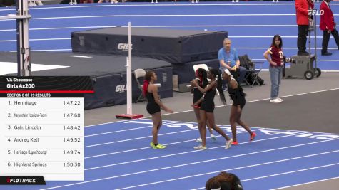 High School Girls' 4x200m Relay, Finals 9