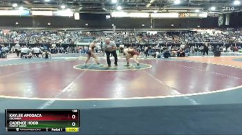 138 lbs Cons. Round 4 - Kaylee Apodaca, Columbia vs Cadence Hood, Forest Grove