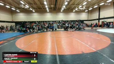 132A Round 2 - Kacey Mackay, Thermopolis vs Carter Evans, Natrona County