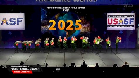 Foursis Dance Academy - "Cold Hearted Snake" [2025 Senior Large Pom Semis] 2025 The Dance Worlds