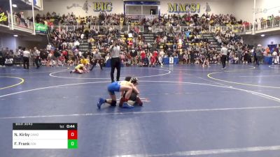 90 lbs Round Of 32 - Neil Kirby, Canon-McMillan vs Finnegan Frank, Fox Chapel