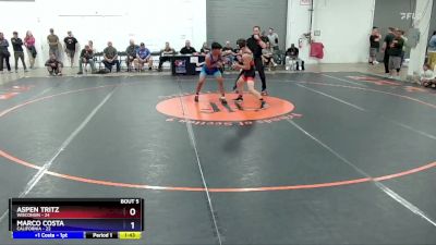 130 lbs Semis & 1st Wrestleback (8 Team) - Aspen Tritz, Wisconsin vs Marco Costa, California