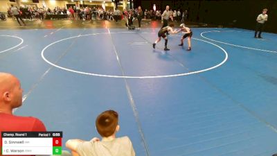 Boys 3rd-4th Grade - 84 Champ. Round 1 - Dominick Sinnwell, Immortal Athletics WC vs Connor Warson, Iowa