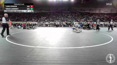 B3A-132 lbs Quarterfinal - Luke Stinson, Lone Grove vs Brice Lozinsky, Berryhill