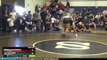 220 lbs Cons. Semi - Hector Haro, Cathedral City vs Nicholas Sahakian, St. John Bosco