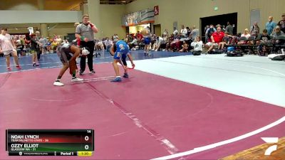 116 lbs Round 3 (6 Team) - Noah Lynch, Team Palmetto State vs Ozzy Elliot, Glasgow WA