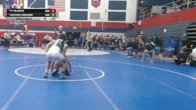 215 lbs Semifinal - Ty Blasko, Derry Area vs Kolton Carlson, Laurel
