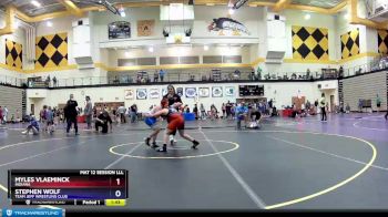 120 lbs Cons. Semi - Myles Vlaeminck, Indiana vs Stephen Wolf, Team Jeff Wrestling Club