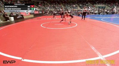 66 lbs Round Of 16 - Allie Mancuso, HWC vs Delanie Wartchow, Shelton Wrestling Academy