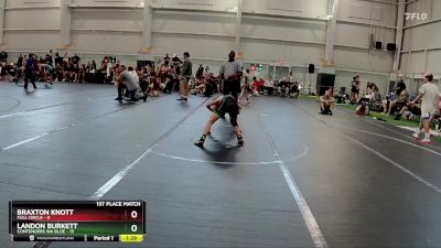 88 lbs Finals (2 Team) - Landon Burkett, Contenders WA Blue vs Braxton Knott, Full Circle