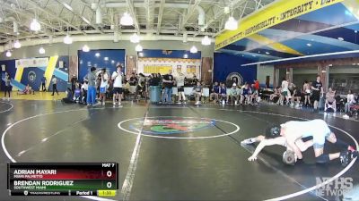 144 White Quarterfinal - Adrian Mayari, Miami Palmetto vs Brendan Rodriguez, Southwest Miami