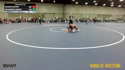 85 lbs Rr Rnd 1 - Kaygan Walton, Super Girls 7-12 vs Mackenzie Amidon, Girls With Grit 7-12