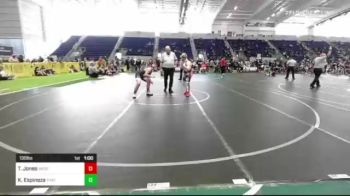 130 lbs Consolation - Treygan Jones, Western Slope Elite vs Keegan Espinoza, Thatcher Eagles